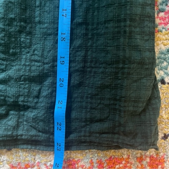 Madewell Plaid Square-Neck Peasant Top size XS - Picture 6 of 7